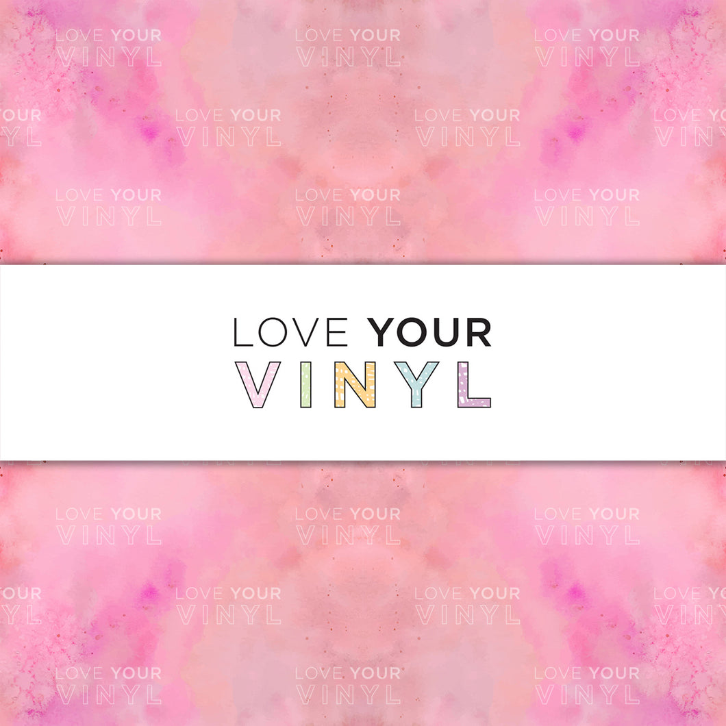 Pink Watercolour Patterned Vinyl LYV_1134