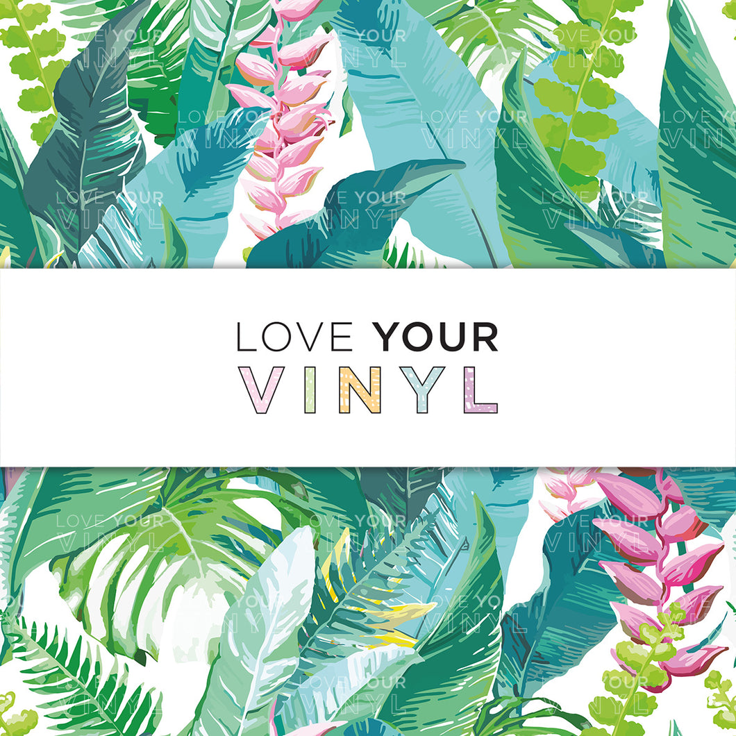 Tropical Leaves Patterned Vinyl LYV_1142