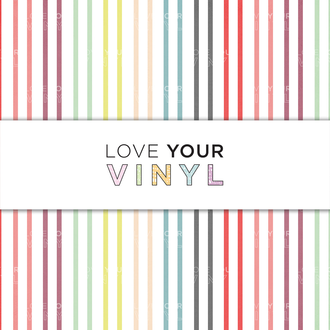 Pastel Stripes Patterned Vinyl LYV_1161