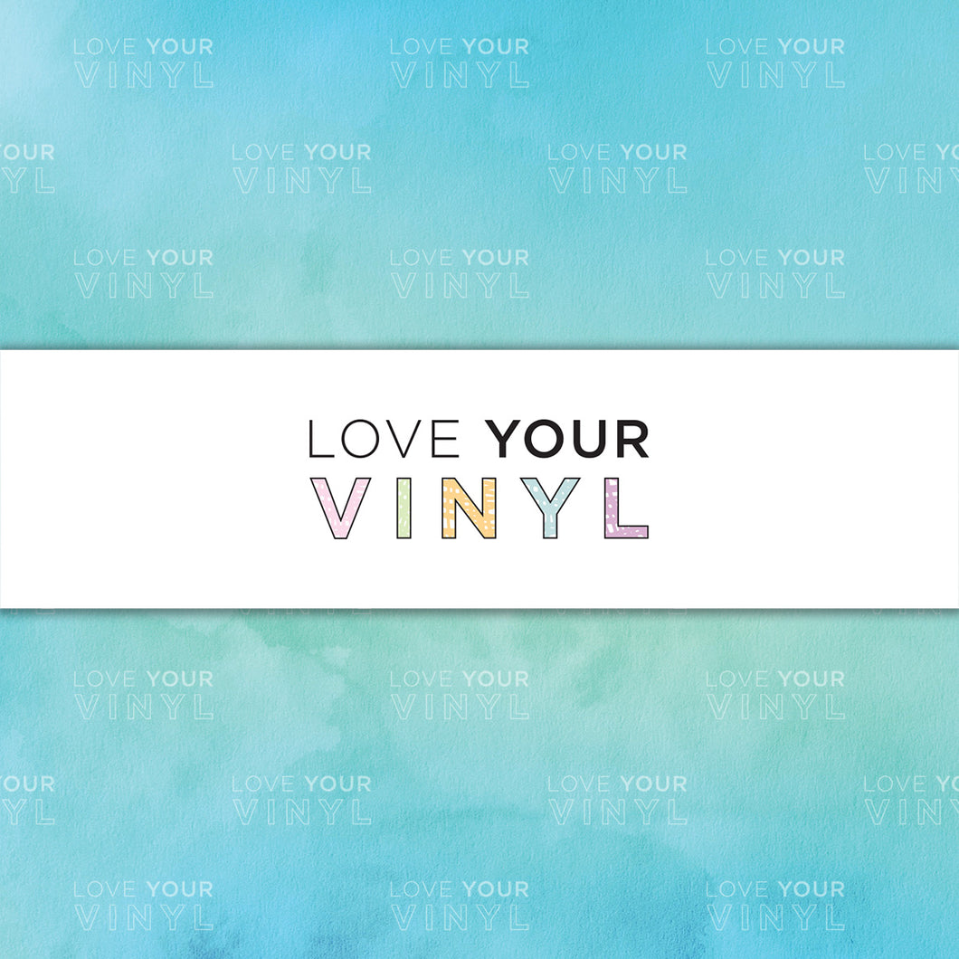 Aqua Watercolour Gradient Patterned Vinyl LYV_1162