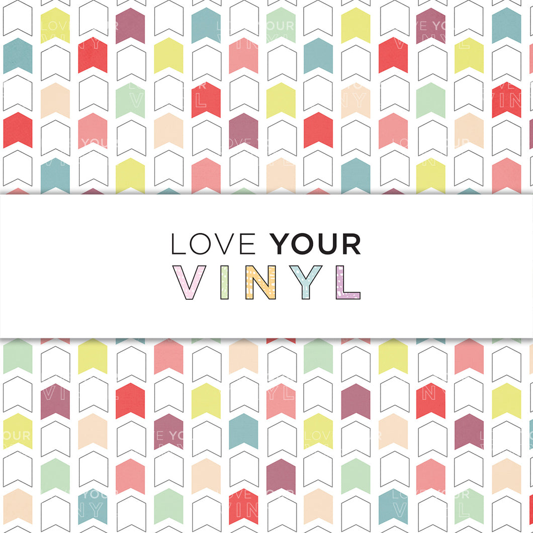 Pastel Arrow Patterned Vinyl LYV_1163