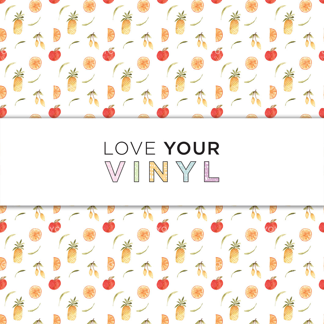 Tropical Fruits Patterned Vinyl LYV_1166