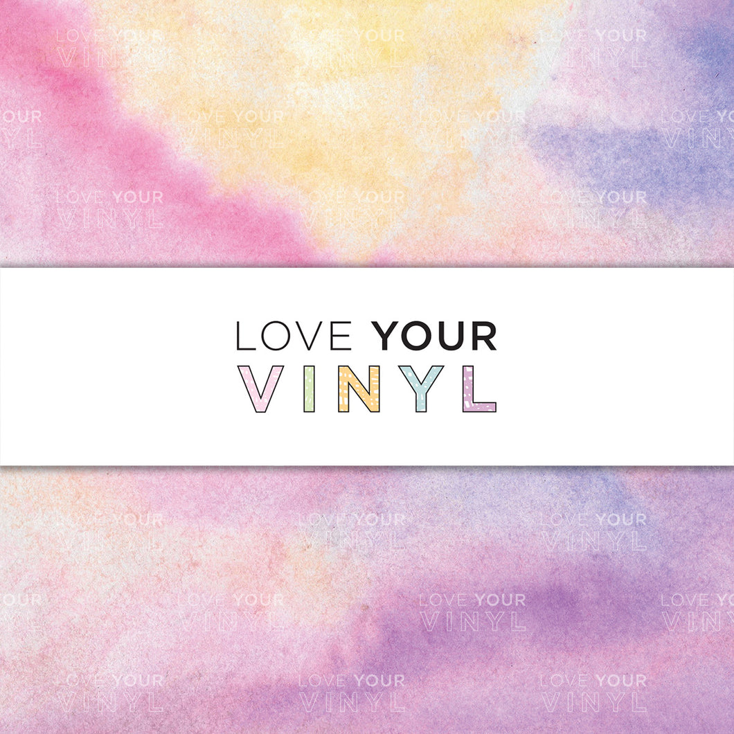 Purple Pink Yellow Watercolour Patterned Vinyl LYV_1189