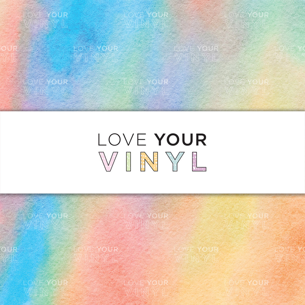 Rainbow Watercolour Patterned Vinyl LYV_1191