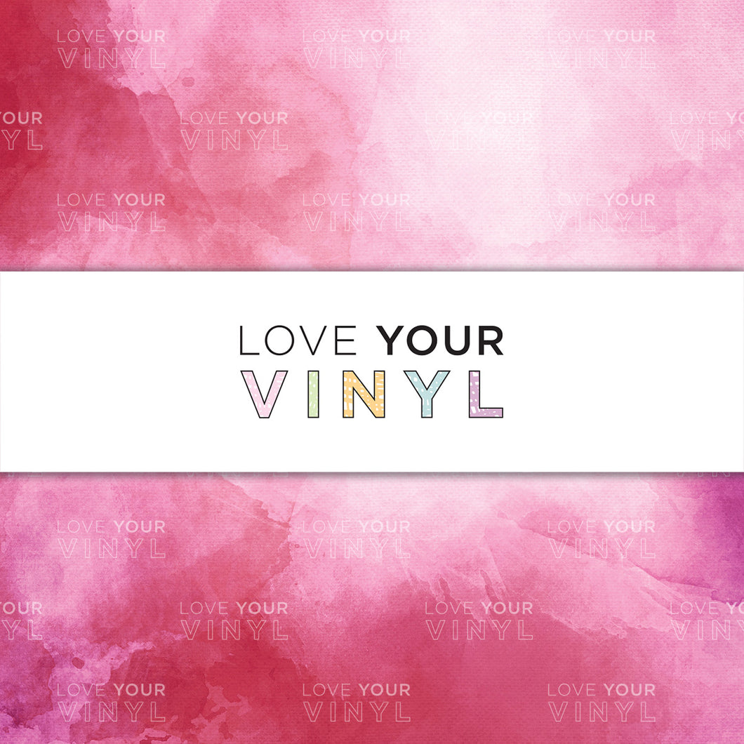 Pink Red Watercolour Patterned Vinyl LYV_1193