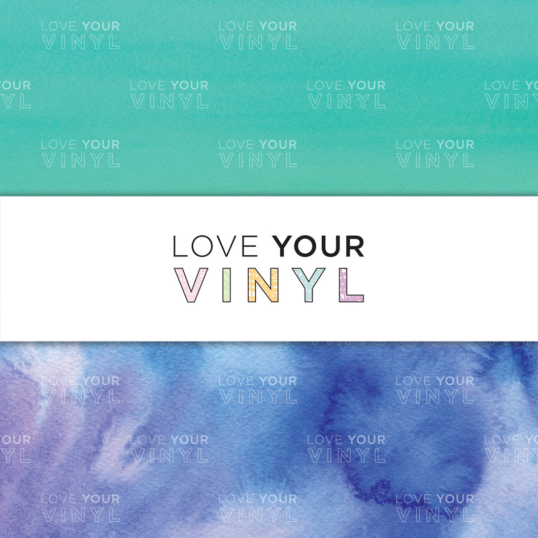 Blue Green Gradient Patterned Vinyl LYV_1194