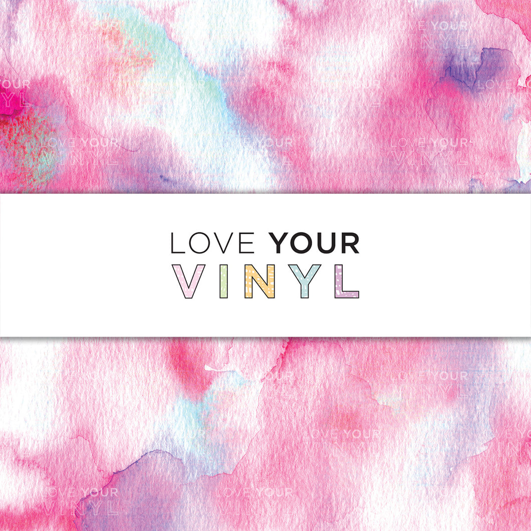 Pastel Pink Watercolour Patterned Vinyl LYV_1199