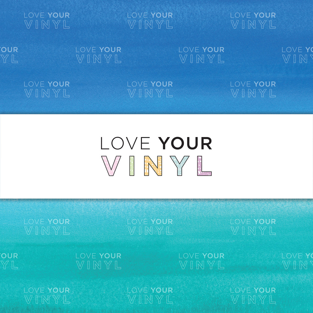 Blue Gradient Watercolour Patterned Vinyl LYV_1203