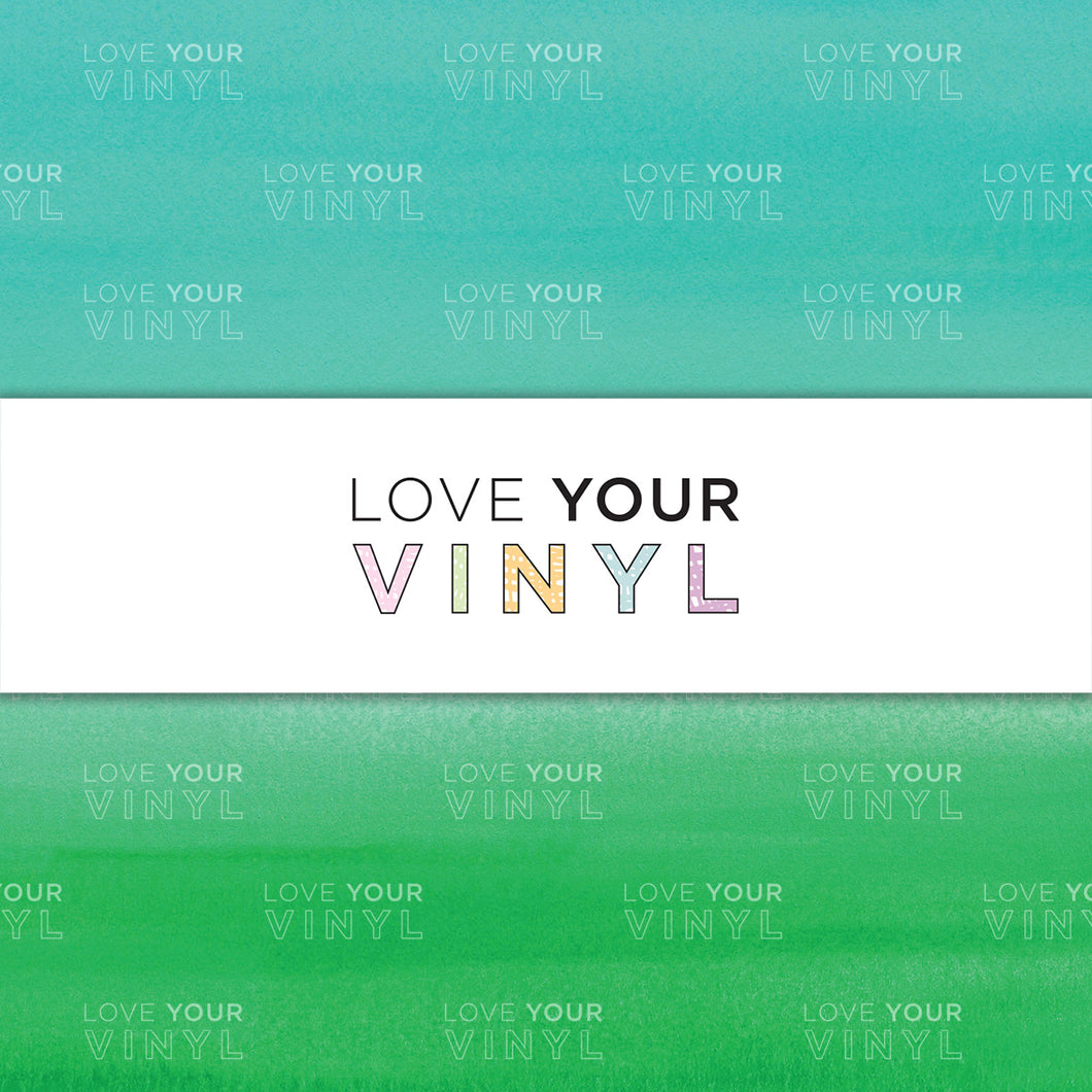 Green Gradient Watercolour Patterned Vinyl LYV_1204