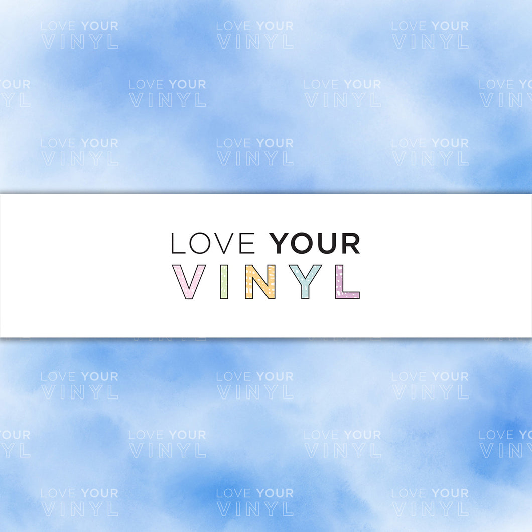 Periwinkle Watercolour Patterned Vinyl LYV_1220