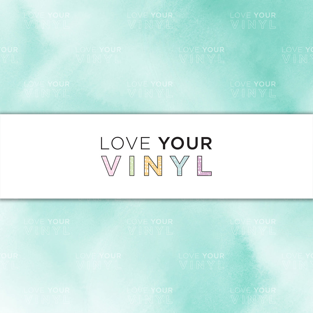 Green Watercolour Patterned Vinyl LYV_1227