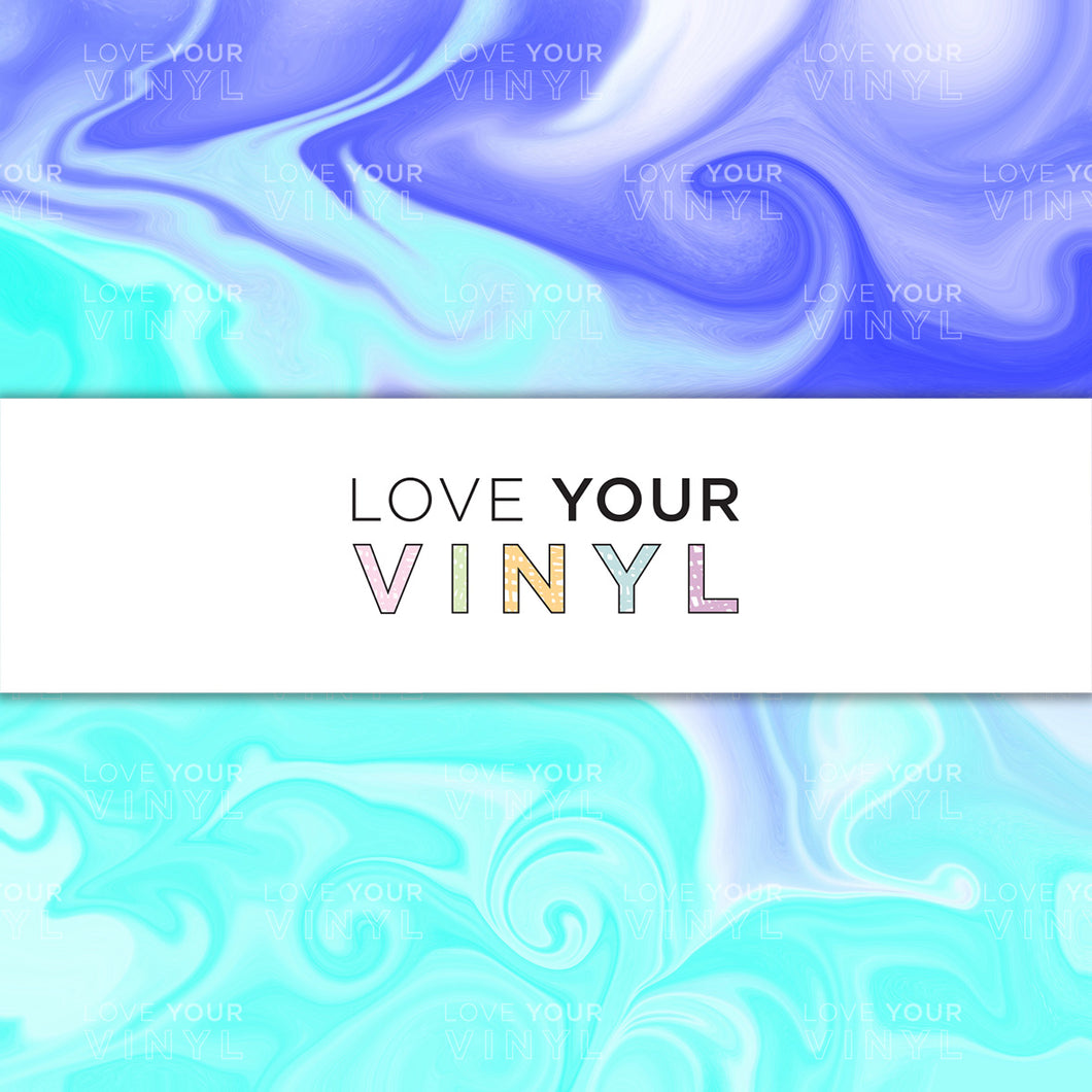 Purple Blue Watercolour Swirl Patterned Vinyl LYV_1233