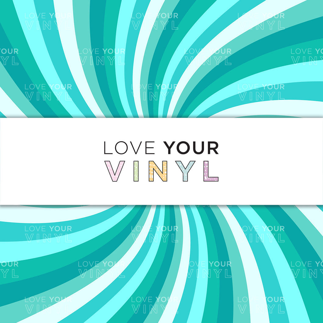 Teal Swirl Patterned Vinyl LYV_1237