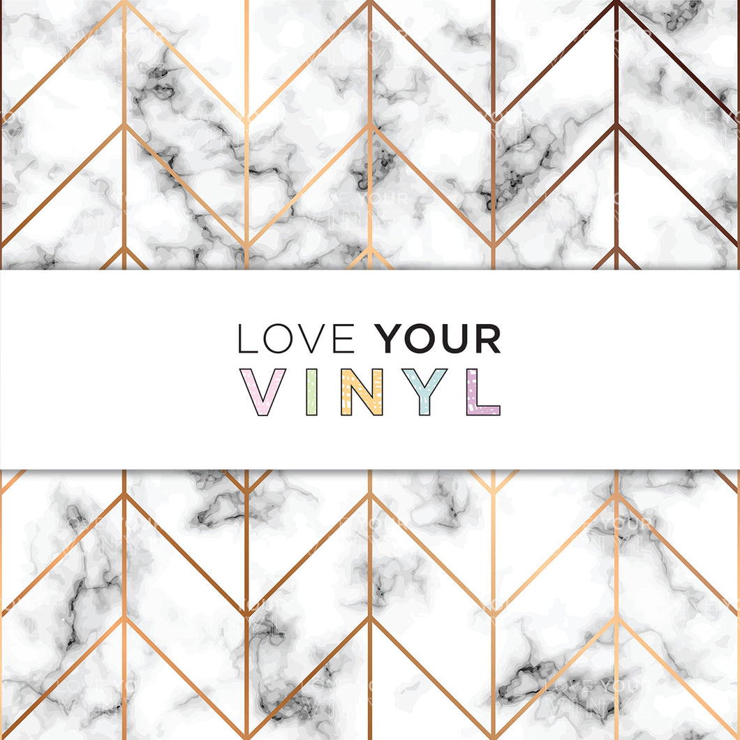 Monochrome and Gold Patterned Vinyl LYV_1242