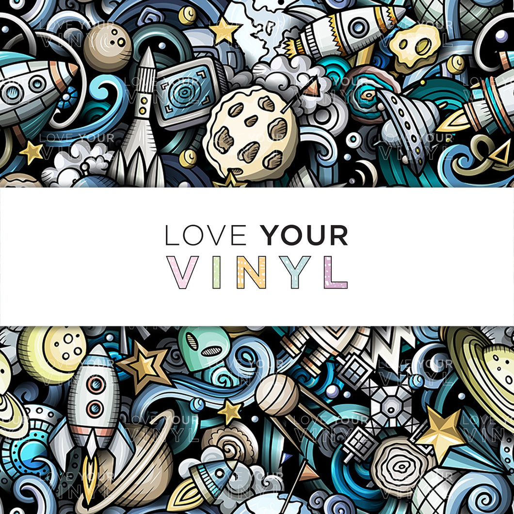 Spaceship Patterned Vinyl LYV_1253