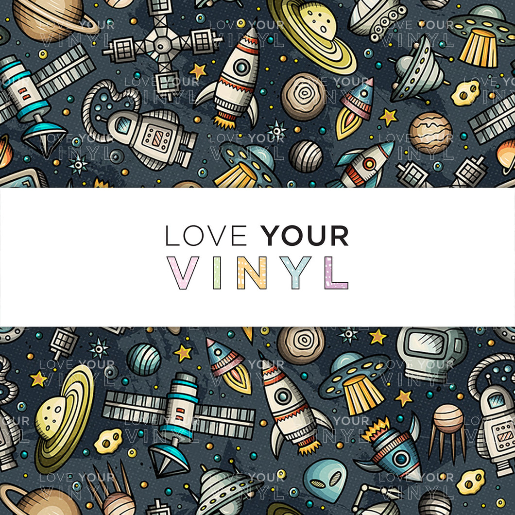 Spaceship Patterned Vinyl LYV_1254