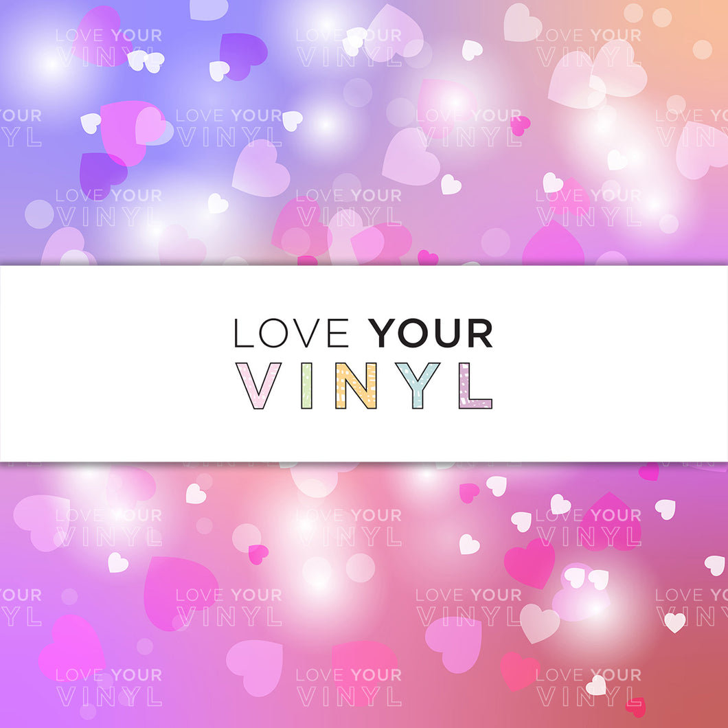 Purple Hearts Patterned Vinyl LYV_1263