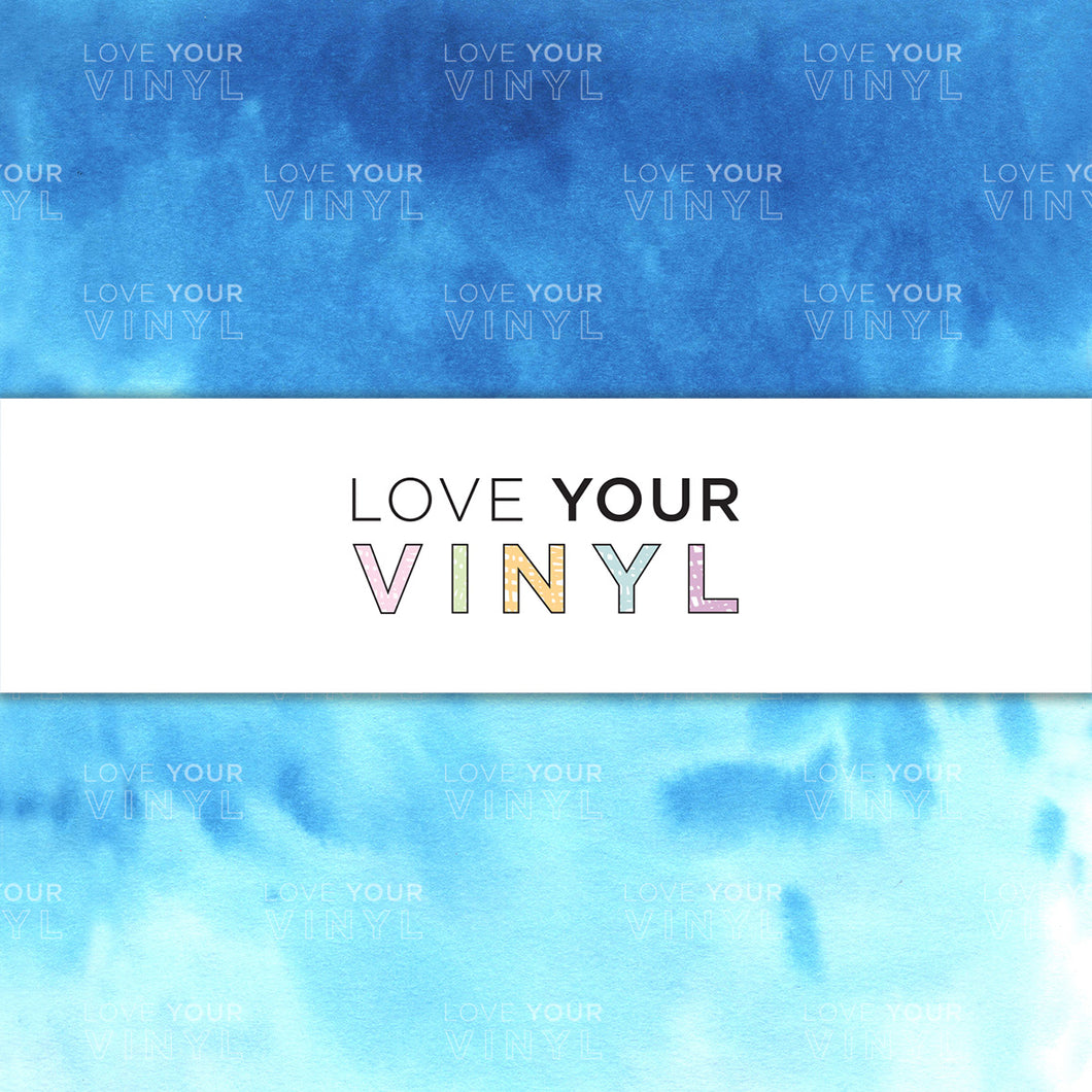 Blue Watercolour Patterned Vinyl LYV_1270