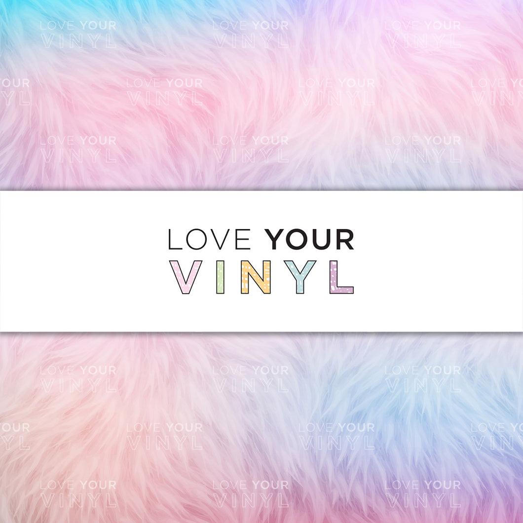 Pastel Fur Patterned Vinyl LYV_1285