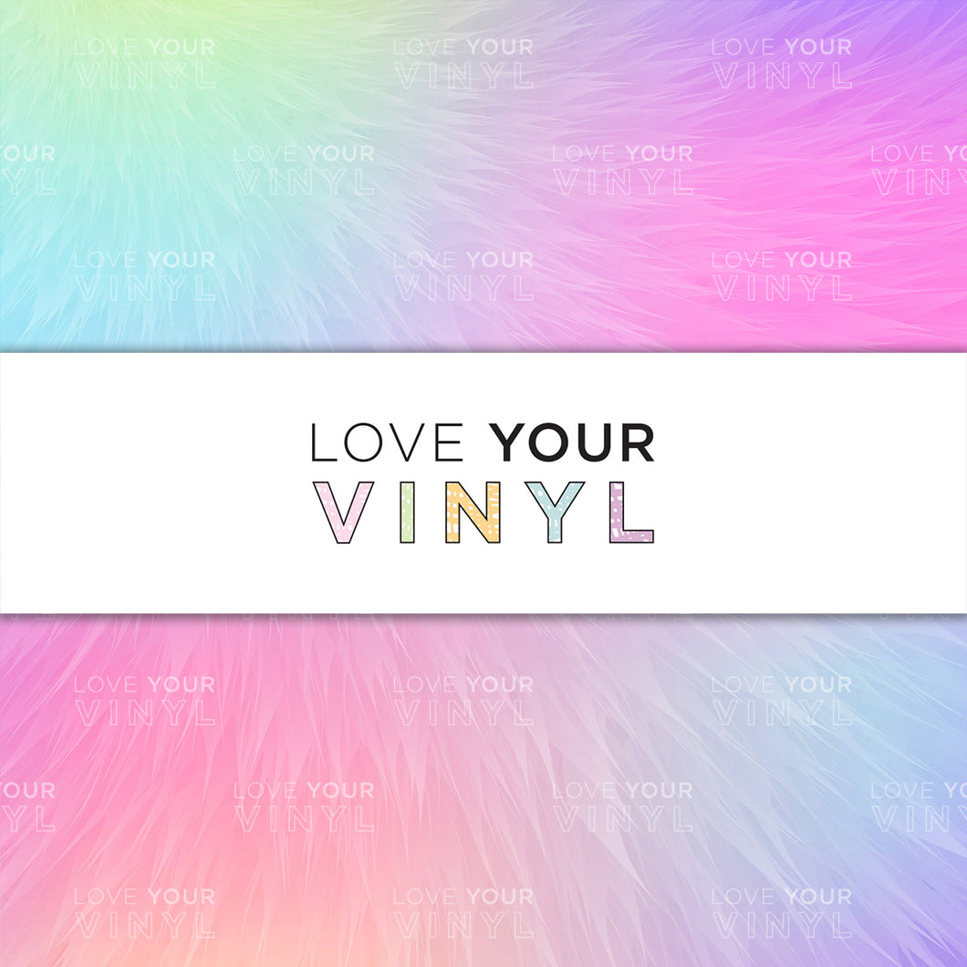Rainbow Fur Patterned Vinyl LYV_1286