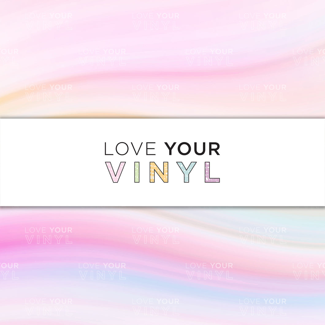 Pastel Rainbow Patterned Vinyl LYV_1297